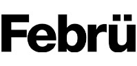 Das Bild zeigt das Wort "Febrü" in fetter, schwarzer, serifenloser Schrift auf weißem Hintergrund.